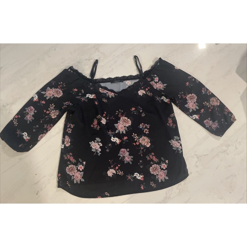 Floral Off-Shoulder Lace-Trim Top 8 Fairygoth Y2K Cottagecore Boho Coquette